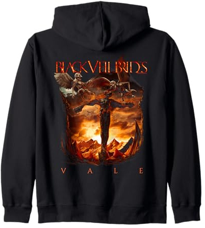 Offizielles Black Veil Brides Vale Band Retro Gothic Rock Kapuzenjacke