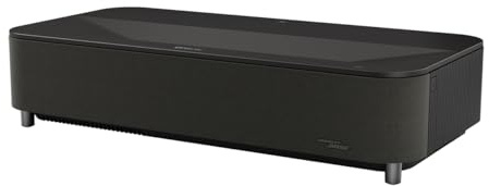 Epson Lifestudio Grand Plus EH‑LS970B | Ultrakurzdistanz Laser Projektor TV | 4KHeimkino | 4.000 Lumen | 3LCD | AI‑Bildverarbeitung | BOSE Sound| GoogleTV | 150Zoll-Display | 5Jahre Garantie | Schwarz