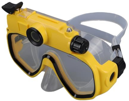 Naroote Gafas de Buceo con Cámara 2K 50MP 100° Gran Angular para Snorkel | Estabilización de Imagen, Enfoque y Exposición Automáticos, 100° Gran Angular, 15m Impermeable, Conexión a la App