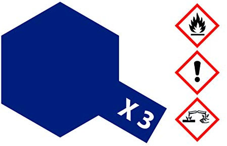 TAMIYA 81003 X-3 Peinture Bleu Roi Brillant 23 ML – Peinture pour modélisme en Plastique, modélisme et Accessoires de Bricolage Couleur pour Le modélisme Bleu
