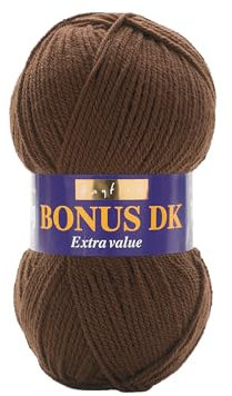 Hayfield Bonus DK Double Knitting, Chocolate (947), 100g by Sirdar