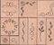 10 Holzstempel für Verzierungen und Dekorationen