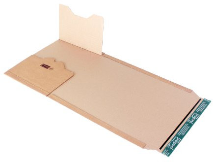progressPACK Universal-Versandverpackung Premium PP B02.14 aus Wellpappe, DIN C4+, 335 x 275 x bis 80 mm, 20-er Pack, braun