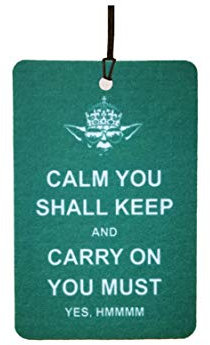 Ali Air Freshener Keep Calm Yoda Auto Lufterfrischer