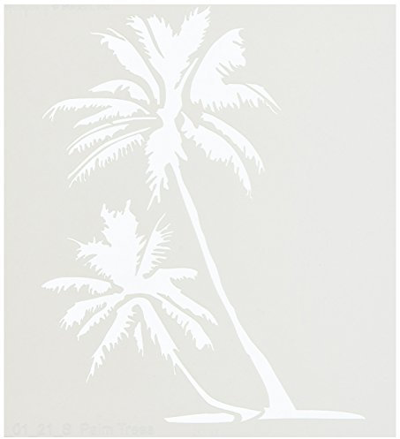 Stencil1 6 x 6 Schablone Palmen, Acryl, Mehrfarbig