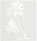Stencil1 6 x 6 Schablone Palmen, Acryl, Mehrfarbig