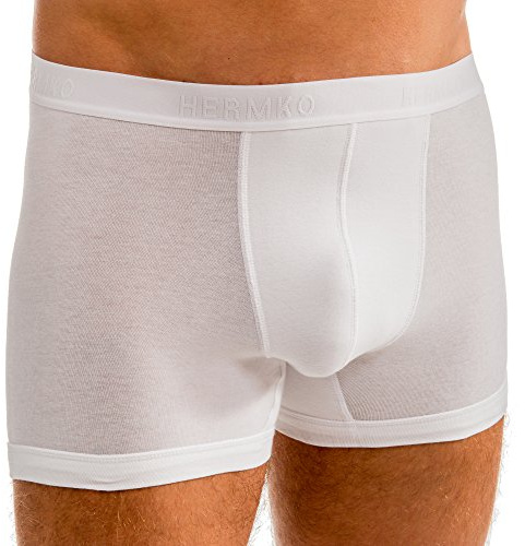 HERMKO 8950 Herren Pant Boxershorts mit Webbund, Größe:D 12 = EU 6XL, Farbe:weiß