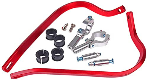 Triclicks 22mm 7/8 Universal Motorrad Handschützer Für Dirt Bike MX ATV (Rot)