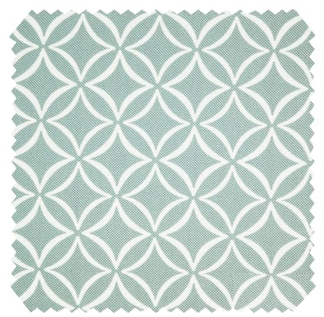 novely® HANAU Evita - Dekostoff mit Kreisen-Rauten-Print - Robuster Möbelstoff - Pflegeleichte Meterware 1lfm | Farbe: 29 Pastelltüris