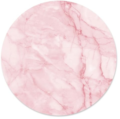 younikat Tapis de Souris Marmo Rosa, antidérapant, 22 cm- dv671 | caoutchouc EPDM antidérapant, ép. 2,5 mm, 4 couches, compatible toutes souris
