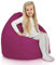 Italpouf Pouf Poltrona Sacco per Bambini, Per Interni ed Esterni, Pieno di Pallini di Polistirolo, Sfoderabile, Rivestimento Lavabile, Impermeabile, Certificato, Fucsia