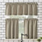 Nr. 918 Martine Küchengardine, halbdurchsichtig, mit Stangentaschen, 137,2 x 114,3 cm, Taupe