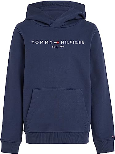 Tommy Hilfiger Kinder Unisex Hoodie Essential mit Kapuze, Blau (Twilight Navy), 6 Jahre