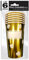 SURPRISEZ-VOUS Grand gobelet feuille d'or métallisé personnalisable 50cl (x6) REF/APGFOR, Gold