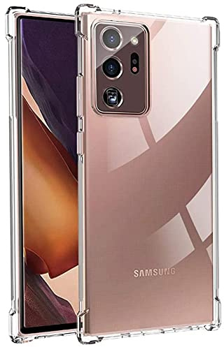 CoolGadget Transparente Hülle für Samsung Galaxy Note 20 Ultra Stoßfest | Robustes Clear Case, stoßdämpfende Ecken, rutschfester Grip, kratzfeste klare Rückseite