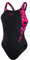 Speedo Women's HyperBoom Splice Muscleback Swimsuit | Classic Design | Quick Drying | Training | Fitness | Chlorine Resistant , Black/Electric Pink/Ecstatic Pink, 32