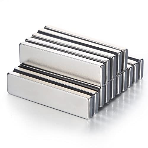 Neodym Magnete 15 Stücke Würfel für Magnettafel, Wukong 40x10x3mm viereckig Ziegel Kühlschrankmagnete stark kräftig für Whiteboard, Pinnwand, Magnetboard, inkl. Aufbewahrungsbox