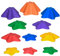 Outsunny 11-Piece Balance Stepping Stones for Kids Starfish Style Non-slip Obstacle Course Stackable Balance Blocks Garden Toys Encourage Toddler Balance Indoor Outdoor - Multicoloured