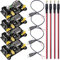 Youmile 4pcs Módulo de fuente de alimentación 3.3V 5V Breadboard con cable de enchufe de CC Cable USB macho para Arduino
