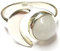 Mondsteinring, Ring Silber Motiv Orbit, echter Mondstein, Sterlingsilber, Gr. 58 Ringschine offen, Schmuck Ringe Damen