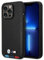 Etui BMW BMHMP14X22PTDK Hülle für iPhone 14 Pro Max 6,7 schwarz/Black Leather Stamp Tricolor