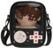 Ita Bag Umhängetasche, Kawaii-Gepäck, niedliche Nadel, Puppe, Messenger, japanische Harajuku-Tragetasche, Schultertaschen für Schule, Schwarz, Schwarz