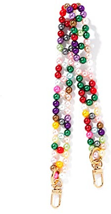 ETUUI Petit Emily Chain Konfetti I Handykette mit Karabinern I Universale Kette Halsband zum Umhängen I Handykette Umhängeband kompatibel für alle Smartphones