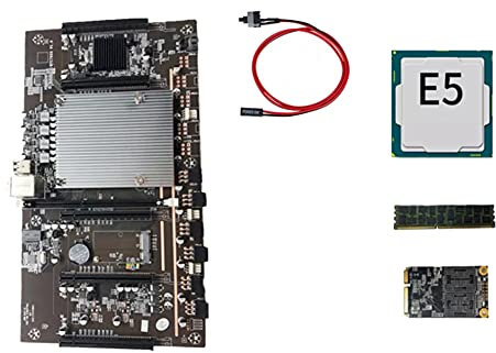 Lodokdre X79-H61 LGA 2011 minería placa base CPU Socket 5 PCIe PCI-E 3.0 X8 ranuras DDR3 4G ranura de memoria para minería