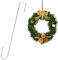 CHEERYMAGIC Christmas Metal Wreath Hanger, 30.5 x 0.6cm Door Hanger Hook Holder for Home Office Wall Wedding Display A7HHGG (0.6cm Silver)