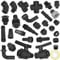 Gewinde Fittings PP Kunststoff PE PVC - Schlauchverbinder Schlauchtülle Außen Ø 25mm