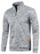 Half Zip Pullover Herren Ohne Kapuze Männer für Solid Arbeitspullover Oversize Winter Sport Arbeitspullover Sweater Men (DE/NL/SE/PL, Alphanumerisch, XL, Regular, Regular, Hellgrau)