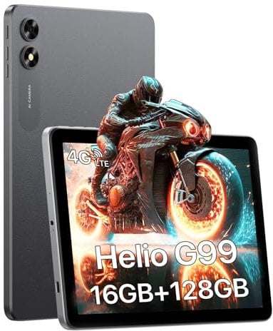 UMIDIGI Tablet 10 Pulgadas, Android 13 con Helio G99, 16GB RAM+128GB ROM/TF 1TB, Dual SIM 4G Tableta Android, 8MP Cámara/6000mAh/Bluetooth/WiFi/Face ID/GPS, G3 Tab Ultra
