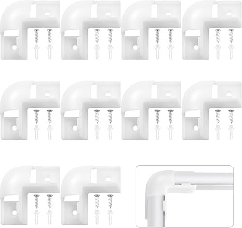 HOMMAND 90 grad LED profil außeneckverbinder 10 Stück, V Form LED Kanal Eckverbinder, 90-Grad-Eckverbinder für V Form LED Aluminium Profil, inklusive Schrauben