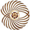Bewegliche Wandkunst, Skulptur, bewegliche Wanddekoration, handgefertigte visuelle Kunst, drehbare Windmühle, spirituelle und Meditationsdekoration für Wohnzimmerwände