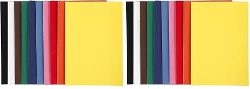 Creativ 100263 Velour Paper, A4 21x30 cm, 140 g, asstd. Colours, 10sheets, Blue (Pack of 2)