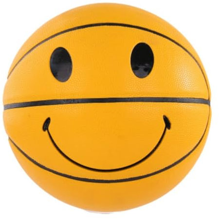WANGWANGDUI Basketball Für Erwachsene Smiley-Basketball-Trainingsspiel PU Feuchtigkeitsabsorbierender, Verschleißfester Jugend-Basketball for Den Innen- Und Außenbereich Basketball