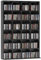 HOMCOM 480 CD/ 312 DVD Storage Unit, Media Storage Shelf, Wooden Display Unit with Adjustable Shelves, 89 x 130.5 cm, Black