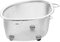 Cesta de colador de fregadero triangular, acero inoxidable, ahorro de espacio, colador de alimentos, escurridor de fregadero de esquina de cocina para residuos de frutas y verduras