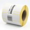 MD Labels Weiße Thermo etiketten auf Rolle 75x25mm - 1000 Stück- permanent haftend, für Barcode, weiße Klebeetiketten zur Beschriftung Thermische etiketten