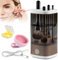 Funmo Nettoyeur de pinceaux de maquillage électrique pour pinceaux de maquillage, appareil de nettoyage pour pinceaux, appareil de nettoyage automatique USB, outil de nettoyage pour pinceaux de