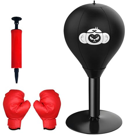 Desktop Boxsack, Büro Punchingball, Punchingball Tisch Mit Saugnäpfen, Schreibtisch Pun-Chball, Tisch Boxsack Desktop, Mini Boxsack, Desktop Punching Bag, Punching Ball Set Für Erwachsene Büro