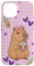 Kawaii Anime Capybara Drinking Boba Bubble Tea Kids Girls Case for iPhone 14