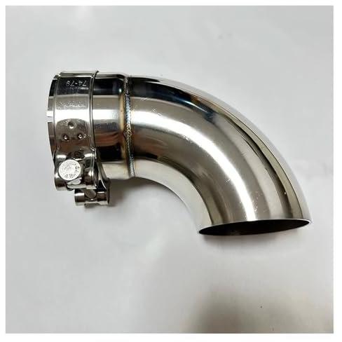 Silencieux D'échappement Tuyau D'échappement De Voiture Pièces Automobiles Suppresseur De Tuyau D'échappement Raccord De Coude De Sortie D'échappement En Acier Inoxydable Connecteur D'échappement(63mm