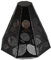 WOONEKY Wrought Iron Rustic Lamp Shade with Standard Fit Hollow Design for Table Floor and Bedside Lamps Elegant Carved Light Cover for Home Decor