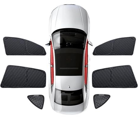 Parasol Coche Parasol para Ventana Lateral Delantera Y Trasera, Protección contra Rayos Ultravioleta para Tesla para Model 3 Y para Highland 2024 Parasoles Coche(6PCS A)