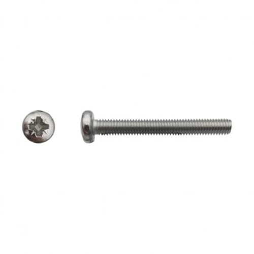 Vis à métaux tête cylindrique bombée large Pozidriv® Inox A4-3 x 16 mm- Vendu par 500