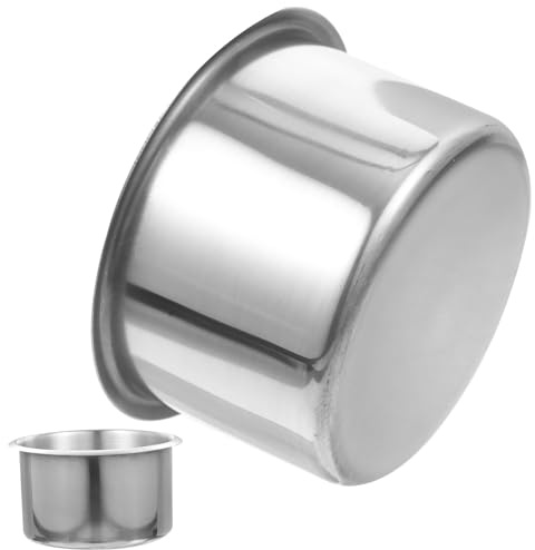 KAILIKETIY Portavasos Insertos para Portavasos Multiusos de Acero Inoxidable para Coche y Autocaravana, Soporte para Tazas Resistente y Fácil de Instalar en Color Plata