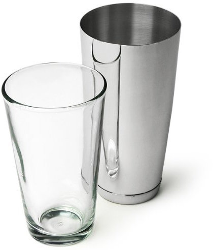 bar@drinkstuff Professional Boston Cocktail Shaker Glass 450ml, Single