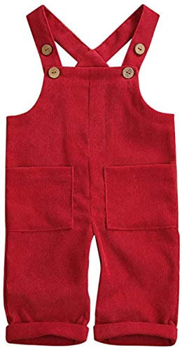 MoccyBabeLee Kids Baby Girl Boy Dungarees Overalls Sleeveless Adjustable Solid Color Trousers Pants Spring Summer Fall Clothing