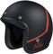 Jethelm Scooter und Motorrad IXS 89 2.0 schwarz matt - rot (S)